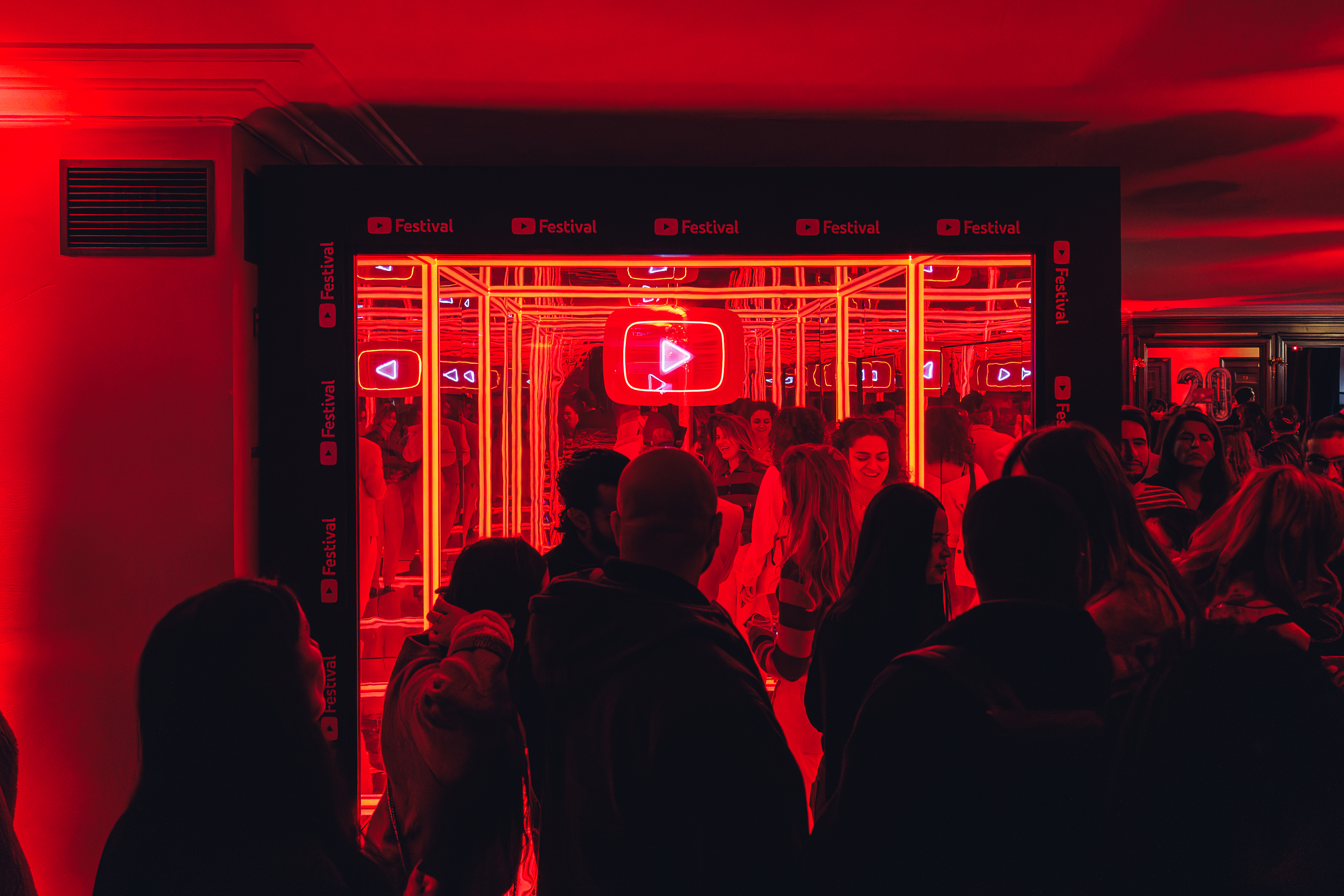 YouTube Festival installation